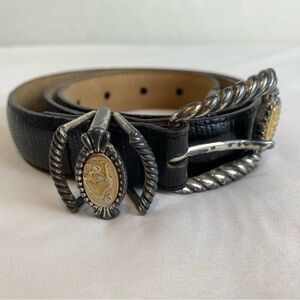 Brighton “Museum” Collection Snakeskin Leather Belt
